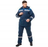 Костюм зимний Антей (тк. смесовая, куртка/полукомбинезон) т. синий