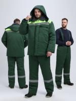 Костюм зимний т. зеленый Труженик-Ультра СОП (тк.Смесовая,210) брюки