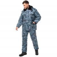 Костюм утепленный «ОХРАННИК» КМФ цифра (куртка с п/к)