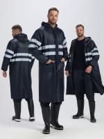 Плащ влагозащитный водонепроницаемый c СОП, т.синий