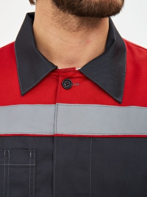 Костюм Легион Премиум-2 СОП т.серый/красный