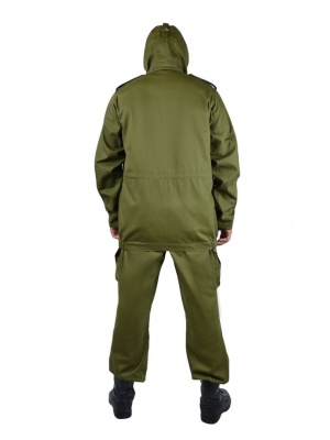 Костюм мужской "Капрал" летний тк. Cаржа (100% хлопок) цв. хаки