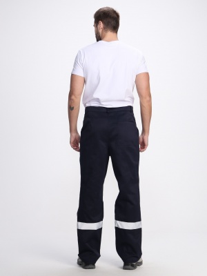 Костюм рабочий Фаворит-1 СОП усиленный IMP (тк.Смесовая,210) брюки, т.синий/васильковый/красный