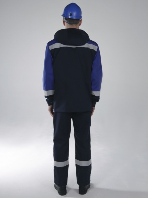 Костюм Антистат (тк.Смесовая,250) п/к, т.синий/васильковый