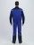 Костюм рабочий Строй-1 МВО защита (хлопок 60%, тк.Смесовая,280) брюки, васильковый/т.синий/черный