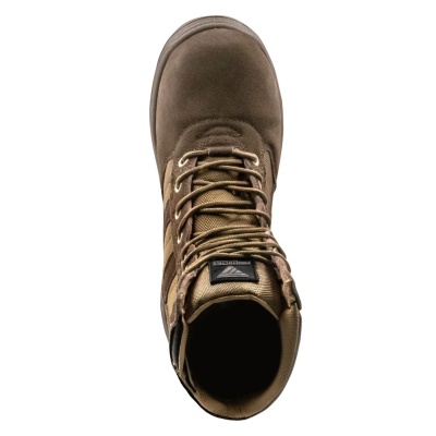 Ботинки рабочие (берцы) 5219 из натуральной замши цвета хаки на ПУ/ТПУ подошве