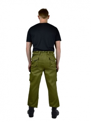 Костюм мужской "Капрал" летний тк. Cаржа (100% хлопок) цв. хаки