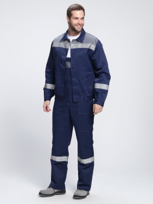 Костюм рабочий Легион-2 с п/к (тк.Смесовая,210), т.синий/серый