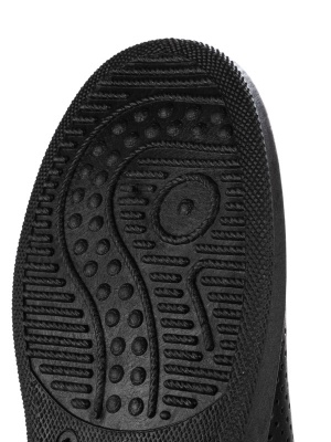 Cабо мужские черные кожаные с перфорацией (артикул 52-01)