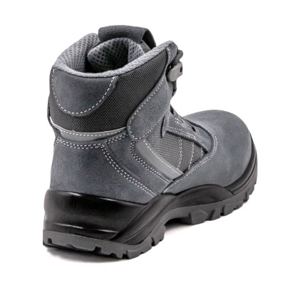 Ботинки рабочие замшевые с композитным подноском, кевларовой стелькой и подошвой ПУ/ПУ