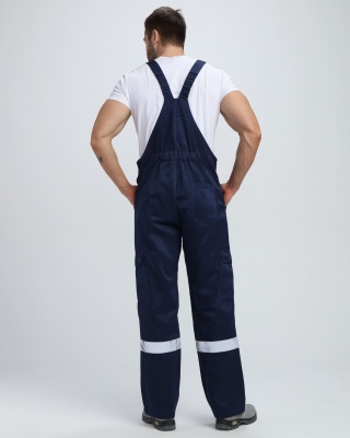 Костюм рабочий Титан СОП с капюшоном (тк.Смесовая,210) п/к, т.синий/васильковый