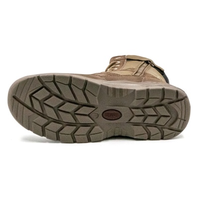 Ботинки рабочие (берцы) 5219 из натуральной замши цвета хаки на ПУ/ТПУ подошве