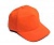 Кепи-бейсболка застёжка-металл оранжевая, Россия