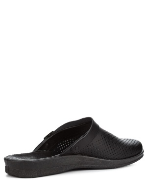 Cабо мужские черные кожаные с перфорацией (артикул 52-01)