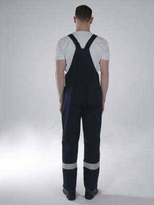 Костюм Антистат (тк.Смесовая,250) п/к, т.синий/васильковый