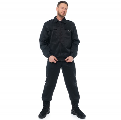 Костюм «ОХРАННИК» черный брюки (Смесовая 210)