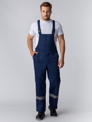 Костюм рабочий Труженик-2 СОП (тк.Смесовая,210) п/к, т.синий/оранжевый