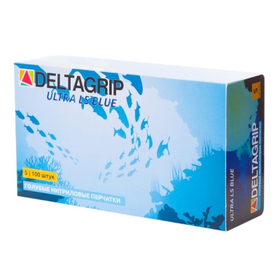 Нитриловые мультифункциональные перчатки Deltagrip Ultra LS синие