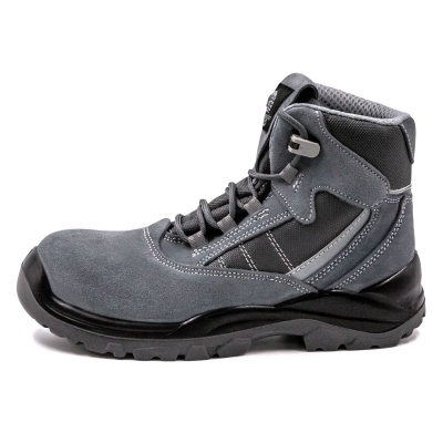 Ботинки рабочие замшевые с композитным подноском, кевларовой стелькой и подошвой ПУ/ПУ