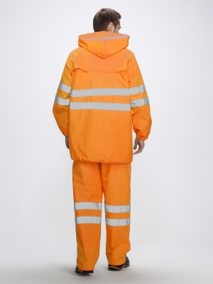 Костюм влагозащитный с брюками сигнальный СОП, оранжевый