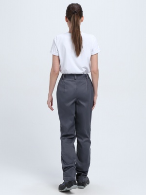 Костюм рабочий женский Формула-1 (тк.Смесовая,240) брюки, серый/красный/черный