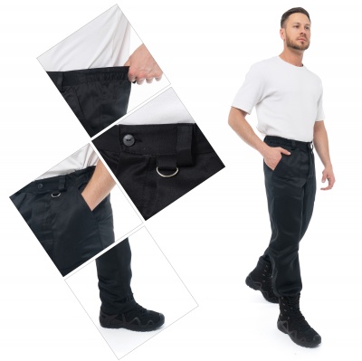 Костюм «ОХРАННИК» черный брюки (Смесовая 210)