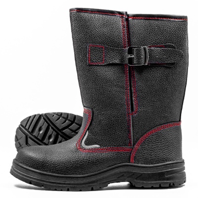 Сапоги кожаные с натуральным мехом c металлоподноском и антипрокольной стелькой мод. 6218М