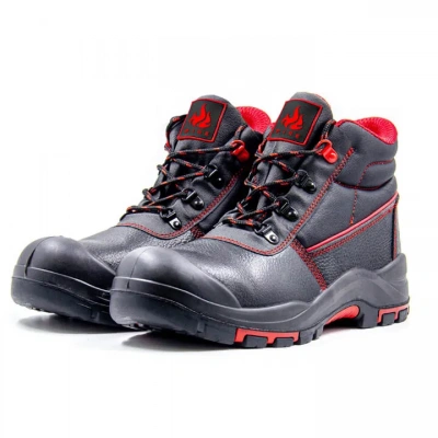 Ботинки рабочие кожаные ПУ/Нитрил с металлическим подноском и антипрокольной стелькой модель 9308ТТС