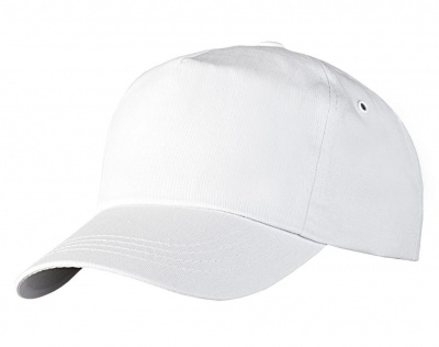 Кепка (бейсболка) белая застежка пластик