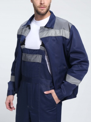 Костюм рабочий Легион-2 с п/к (тк.Смесовая,210), т.синий/серый