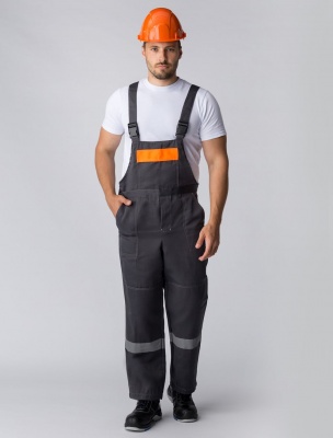 Костюм рабочий Легион-2 с п/к (тк.Смесовая,210), т.серый/оранжевый