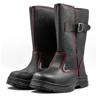 Сапоги кожаные с натуральным мехом c металлоподноском и антипрокольной стелькой мод. 6218М