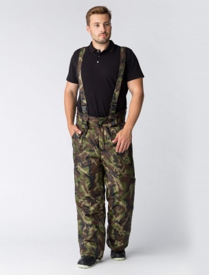 Костюм зимний для охраны с брюками, цвет КМФ 