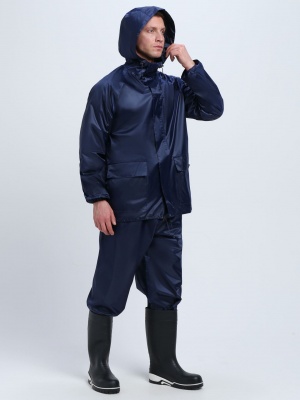 Костюм влагозащитный т. синий ProfLine Leader (ПВХ, плотность ткани240)