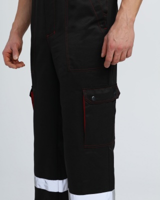 Костюм рабочий Титан СОП с капюшоном (тк.Смесовая,210) п/к, т.серый/св.серый