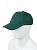 Кепи-бейсболка темно-зеленая 100% хлопок застёжка-металл, Узбекистан
