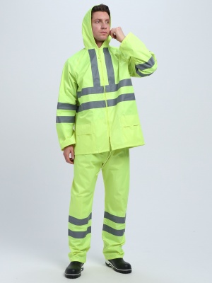 Костюм влагозащитный сигнальный желтый СОП PROFLINE Specialist (ПВХ,210)