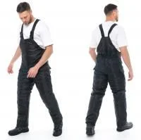 Полукомбинезон зимний "Охранник" черный, тк. Оксфорд, синтепон