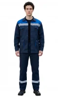 Костюм рабочий с брюками "Карелия-1 Люкс" 80% хл, тк. 260 гр/м2