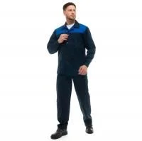 Костюм рабочий 100% хлопок с брюками "Специалист-Лайт" т. синий