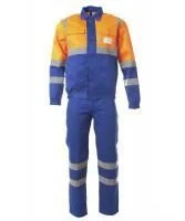 Костюм сигнальный Метео летний с п/к оранжевый васильковый