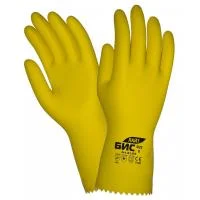 Перчатки Бис Лайт (натуральный латекс, К50, Щ50) 